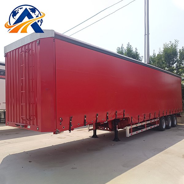 Corn Transport Curtain Side Semi Trailer