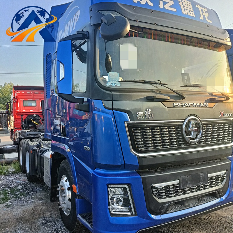 رأس جرار شاكمان X5000 يعمل بالغاز الطبيعي المضغوط CNG والغاز الطبيعي المسال LNG، شاحنة جرار ثقيلة جديدة