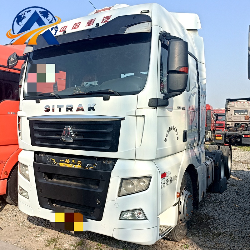 شاحنة Sinotruk بقدرة 540 حصان ودفع 6x4 وناقل حركة أوتوماتيكي