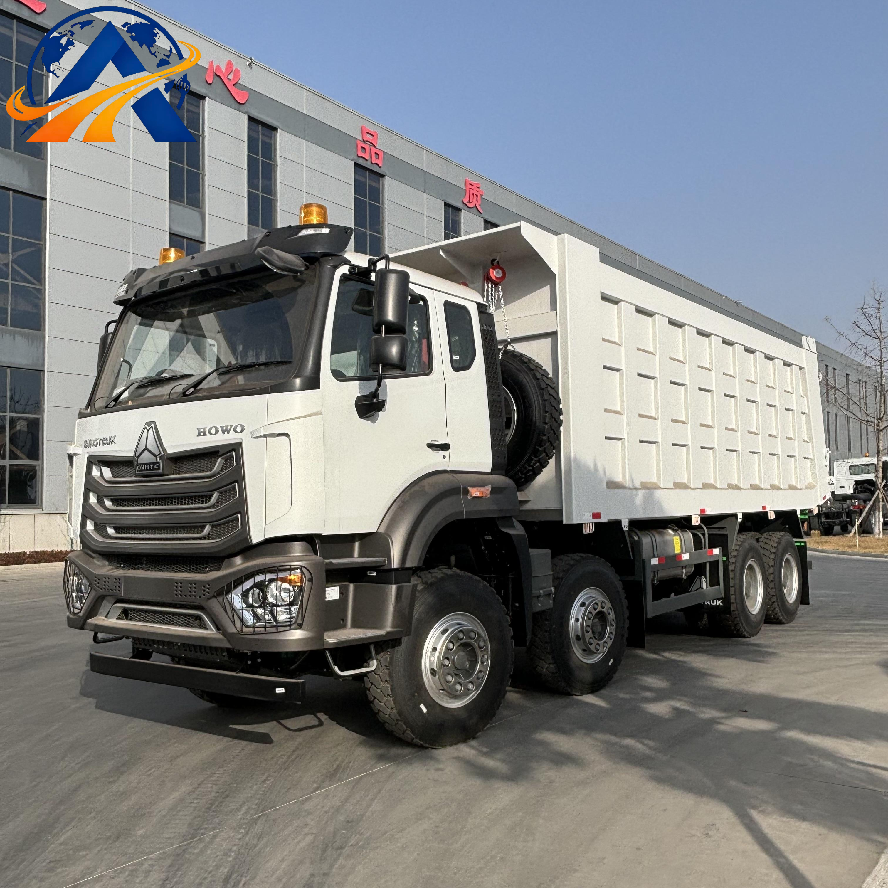 Camion-benne Sinotruk Howo TX 440HP 8x4 à benne en U de 6,5 m