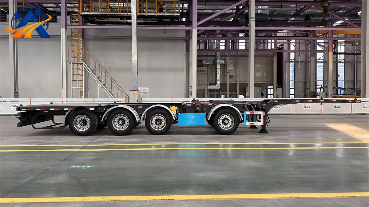 12m Tri-Axle Container Skeleton Semi-Trailer