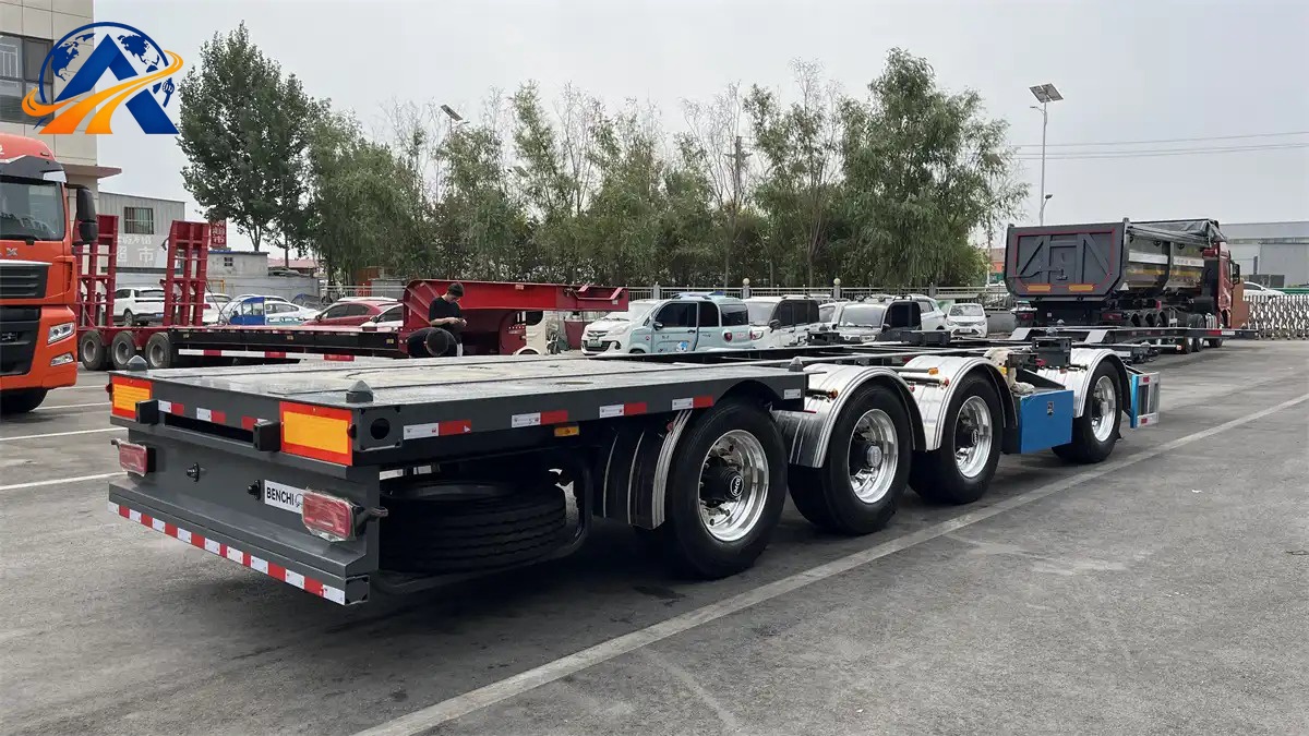 12m Tri-Axle Container Skeleton Semi-Trailer