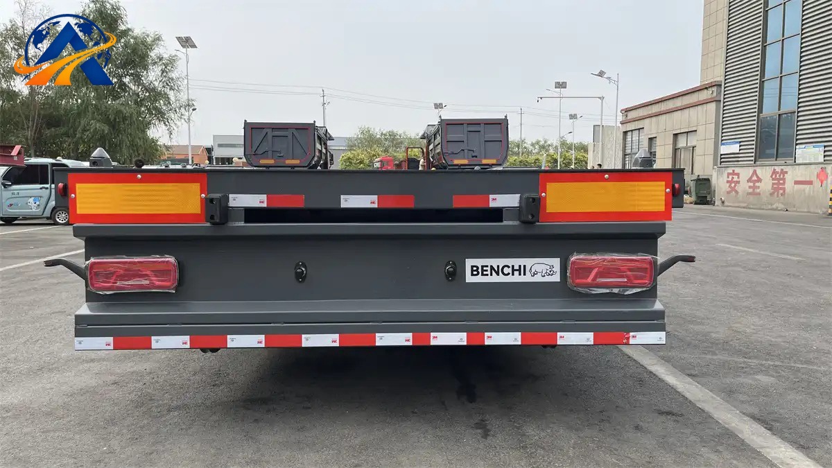 12m Tri-Axle Container Skeleton Semi-Trailer