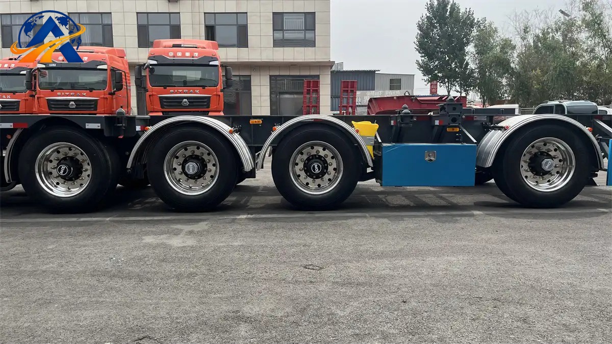 12m Tri-Axle Container Skeleton Semi-Trailer