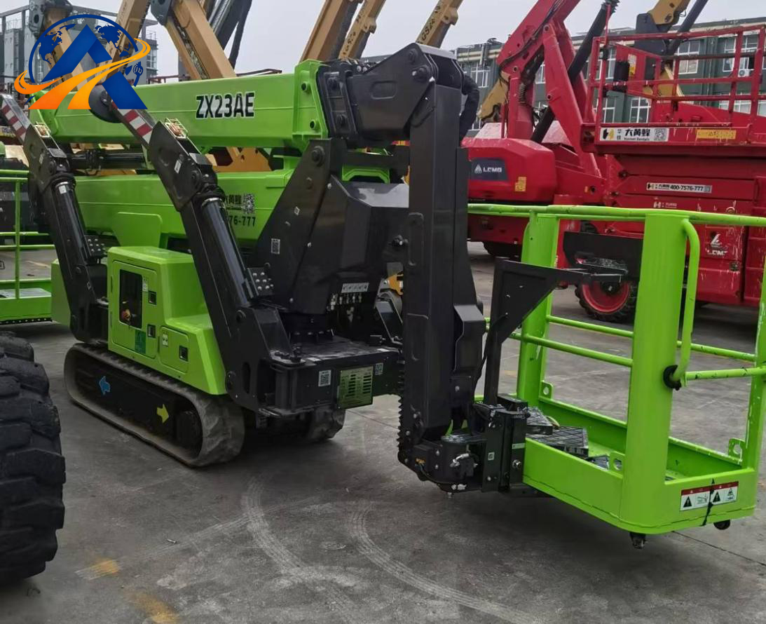 منصة عمل جوية كهربائية مفصلية بذراع مثبتة على جنزير Zoomlion ZX23AE (رافعة عنكبوتية)