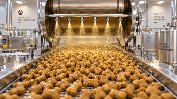 How pet food fats affect kibble texture after extrusion