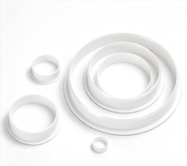White Plastic End Cap