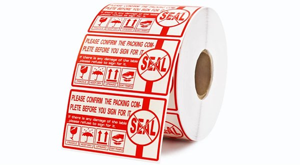 Fragile - Handle with Care Tape Labels