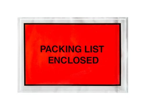 Packing List Enclosed