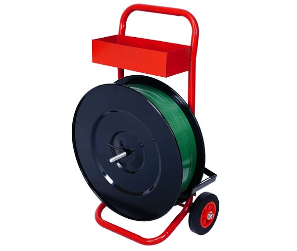 Regular Duty Oscillated SteelPoly Strapping Cart Dispenser