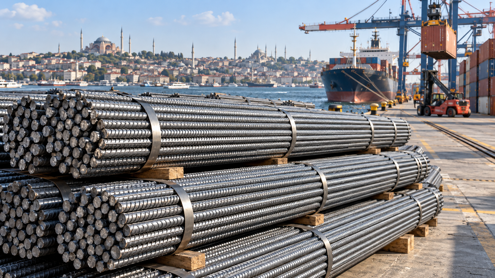 Shandong Shouyuan Steel Co., Ltd. Exports Steel Bars to the Port of Istanbul, Turkey