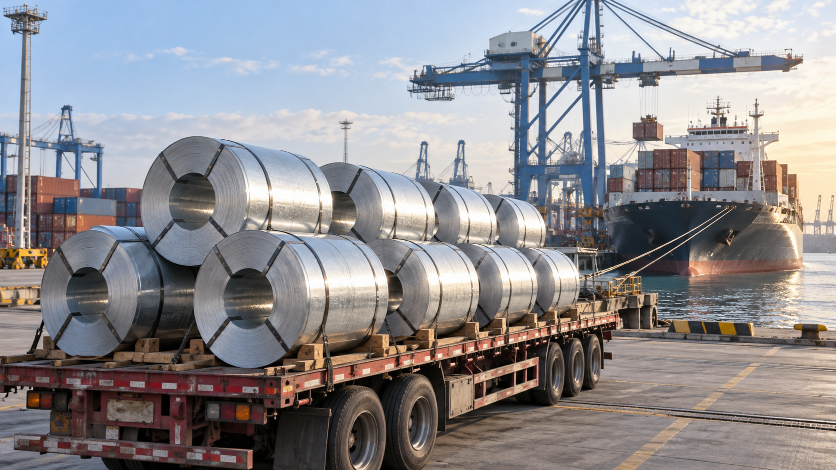 Shandong Shouyuan Steel Co., Ltd. Ships Galvanized Coils to the Port of Manila, Philippines