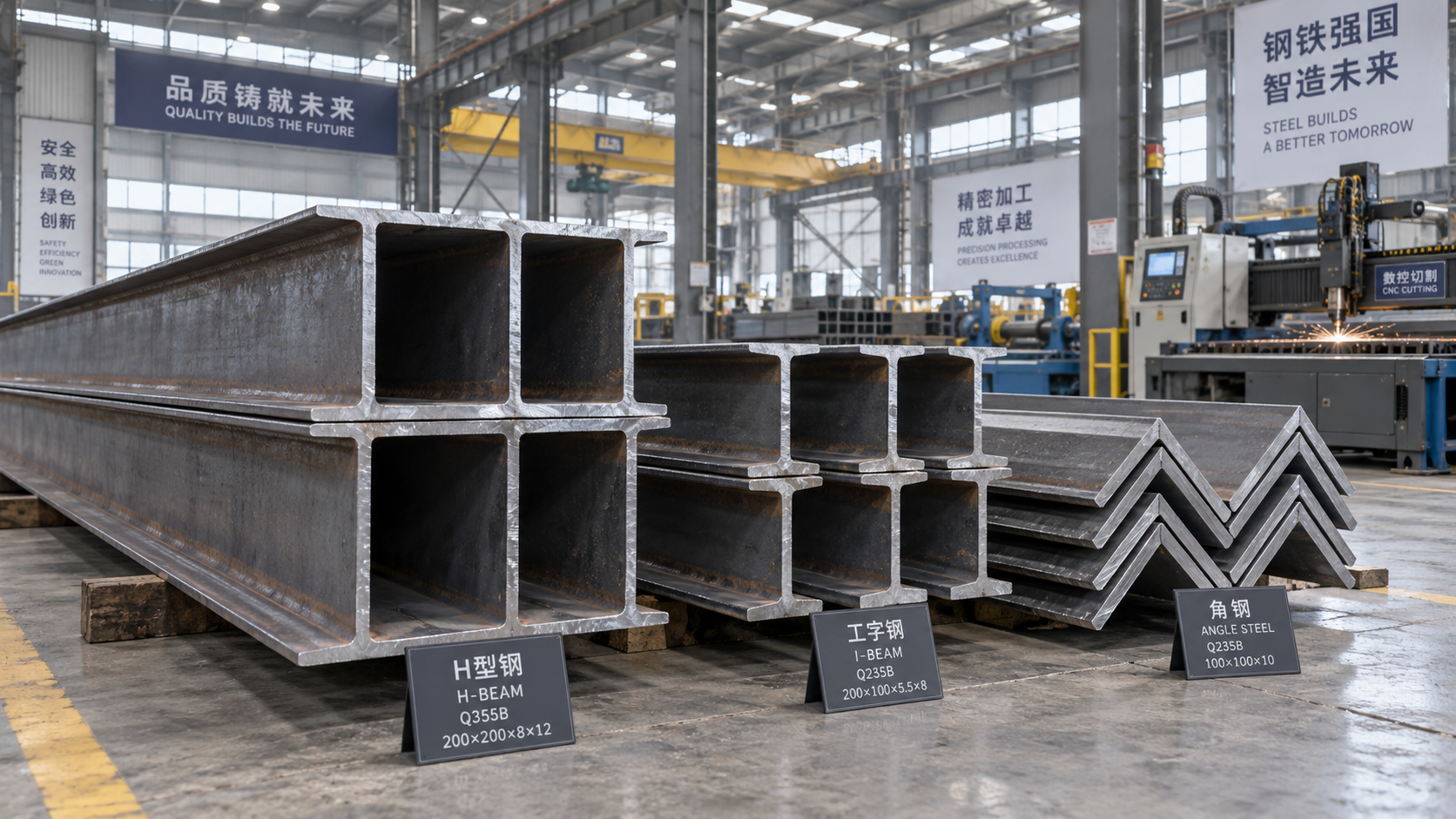 Structural Steel Sections Support Modern Construction