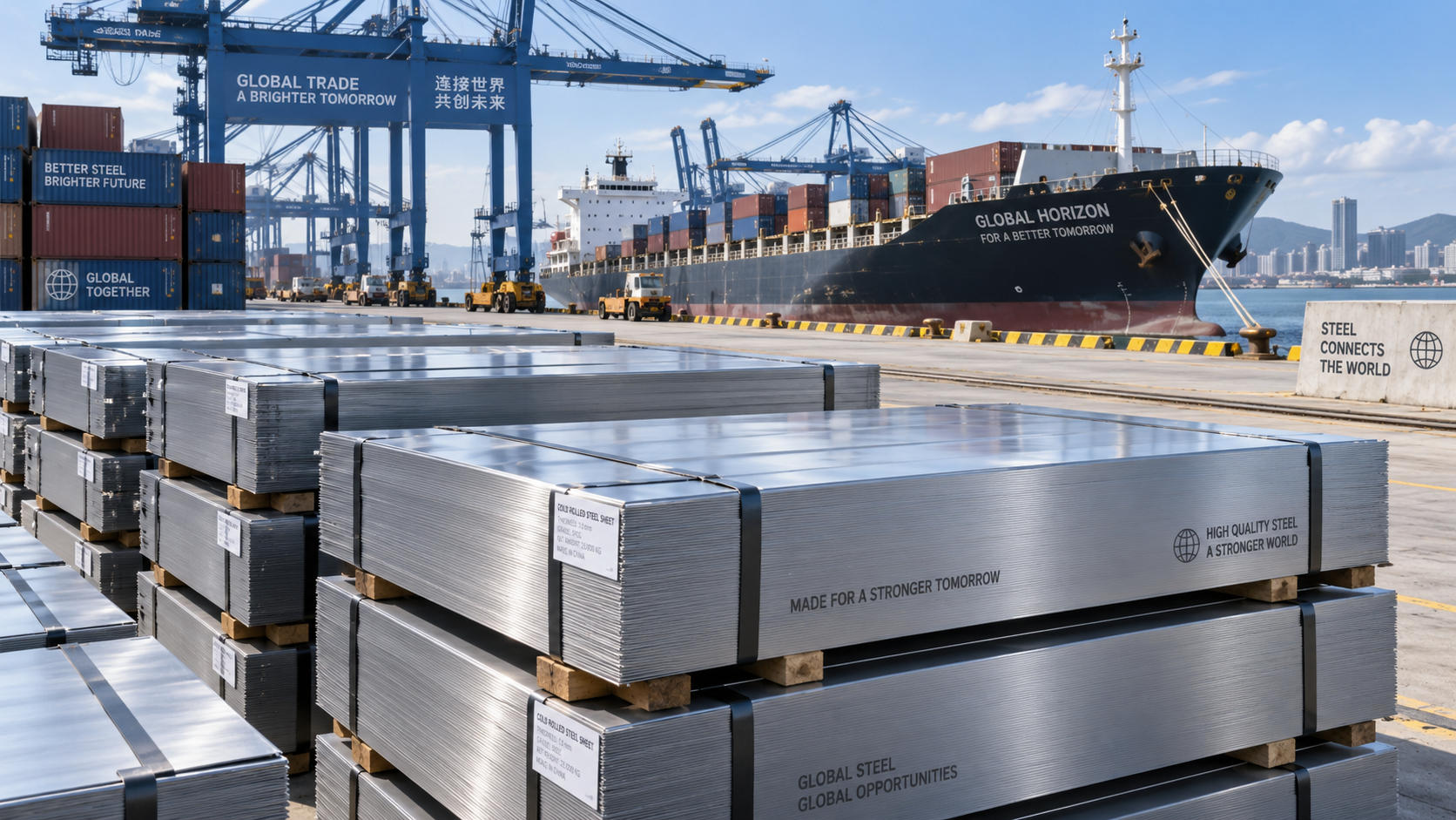 Shandong Shouyuan Steel Co., Ltd. Ships Cold-Rolled Sheets to the Port of Lagos, Nigeria