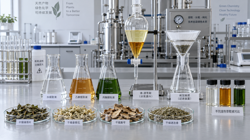 Cómo influye la elección del disolvente en la uniformidad de los extractos vegetales Cómo influye la elección del disolvente en la uniformidad de los extractos vegetales