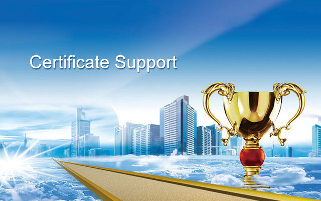 Certificate support