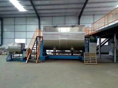 Horizontal real stone paint mixer