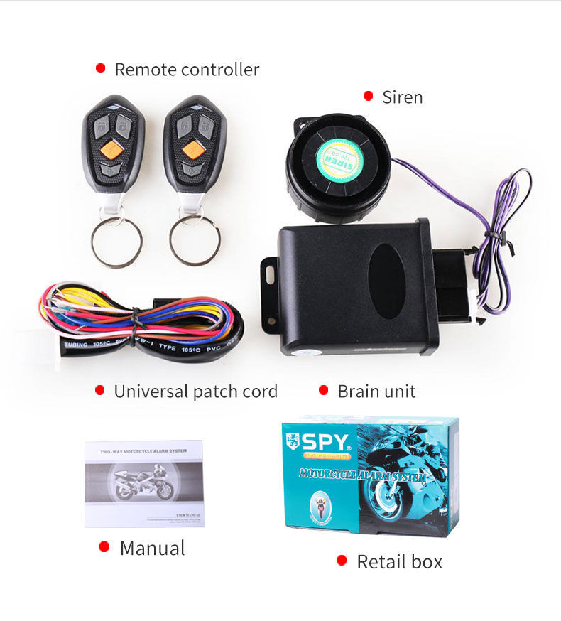 SPY two way motorcycle alarm system SPY two way motorcycle alarm system