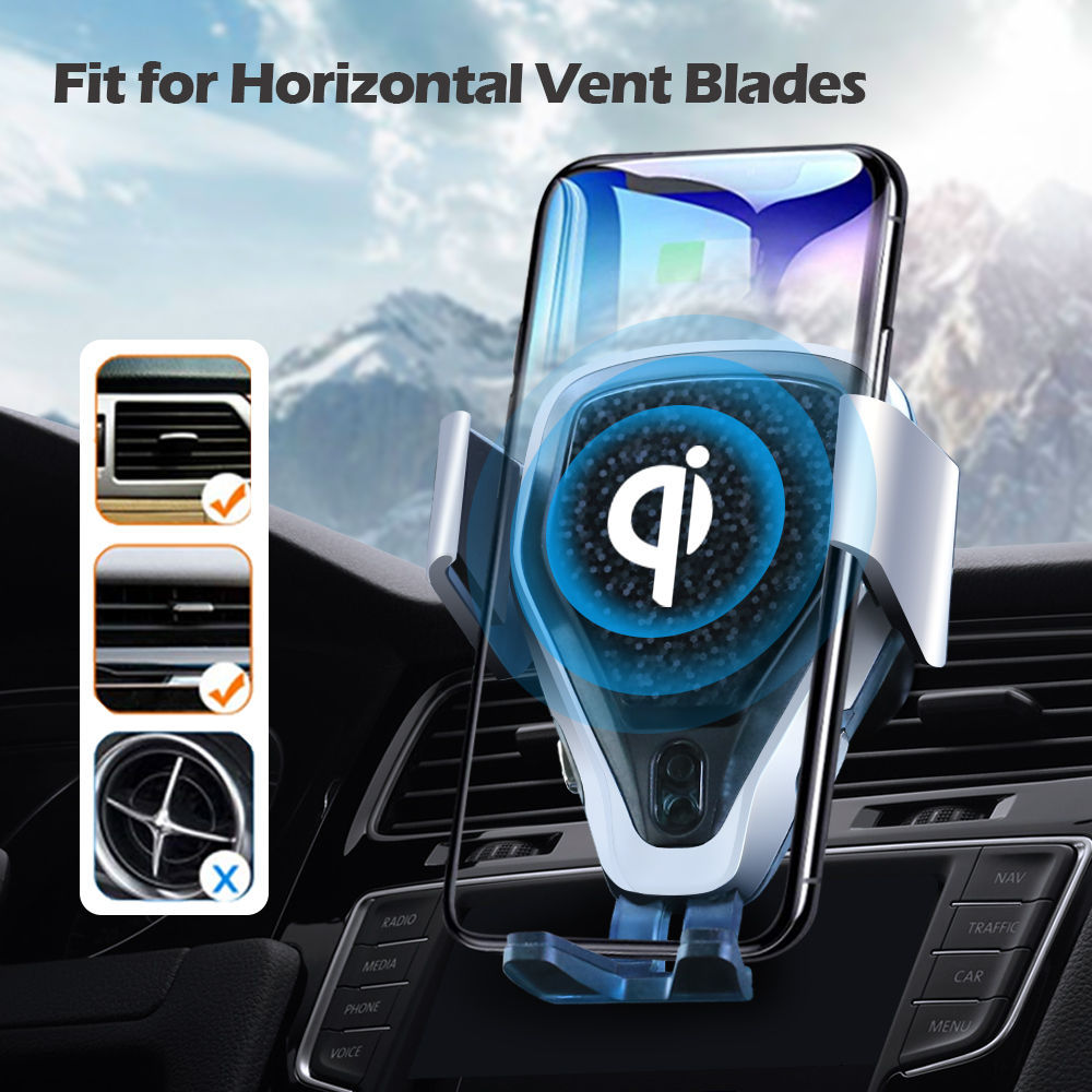 SPY Auto Clamping Wireless Car Charger Mount position in car SPY Auto Clamping Wireless Car Charger Mount position in car