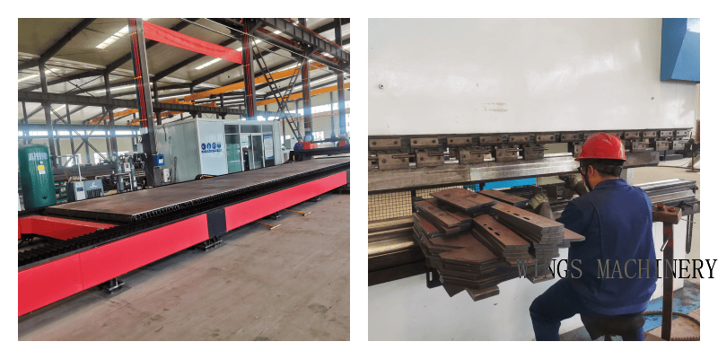 WINGS factory, heavy machinery production line