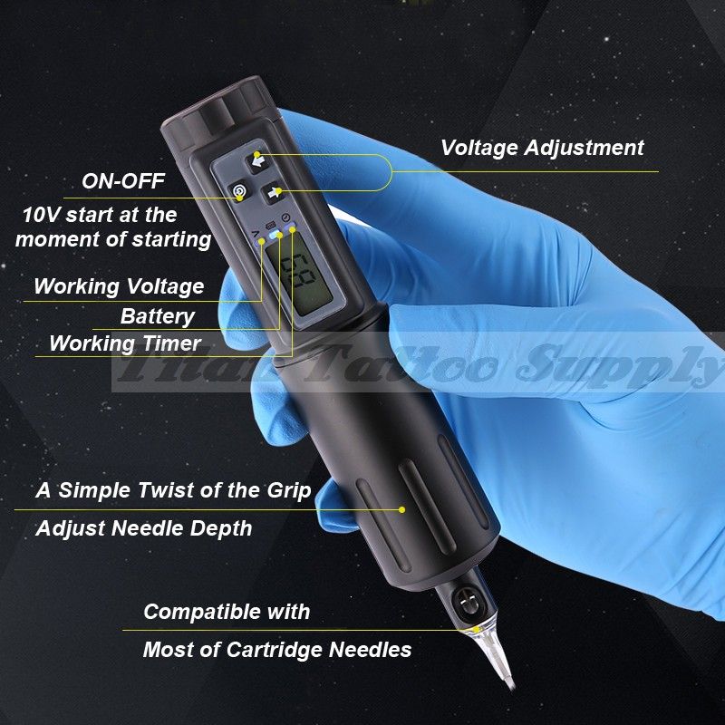 Wireless Tattoo Pen Machine-Tattoo Machines-Titan Tattoo Supply