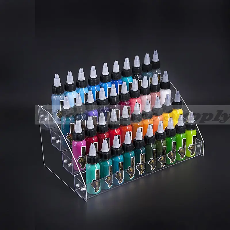 Holder Ink acrylic display stand organizer for tattoo inks nail polish  bottles and other beauty essentials that keeps them organized secured and  ready to use  Amazonin Beauty
