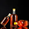 Homemade brew gin bottles