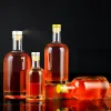 Homemade brew gin bottles