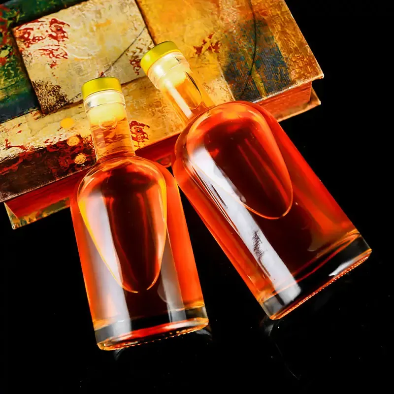 Homemade brew gin bottles