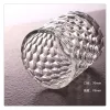 Fancy engraving Glass Candle Cloche