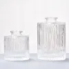 Engraving crystal flat oval shaped aromatherapy glass bottle