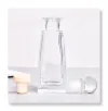 Square shaped aromatherapy glass bottle
