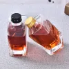 Square shaped aromatherapy glass bottle