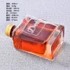 Square shaped aromatherapy glass bottle