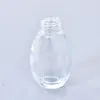 Oval shaped aromatherapy glass bottle