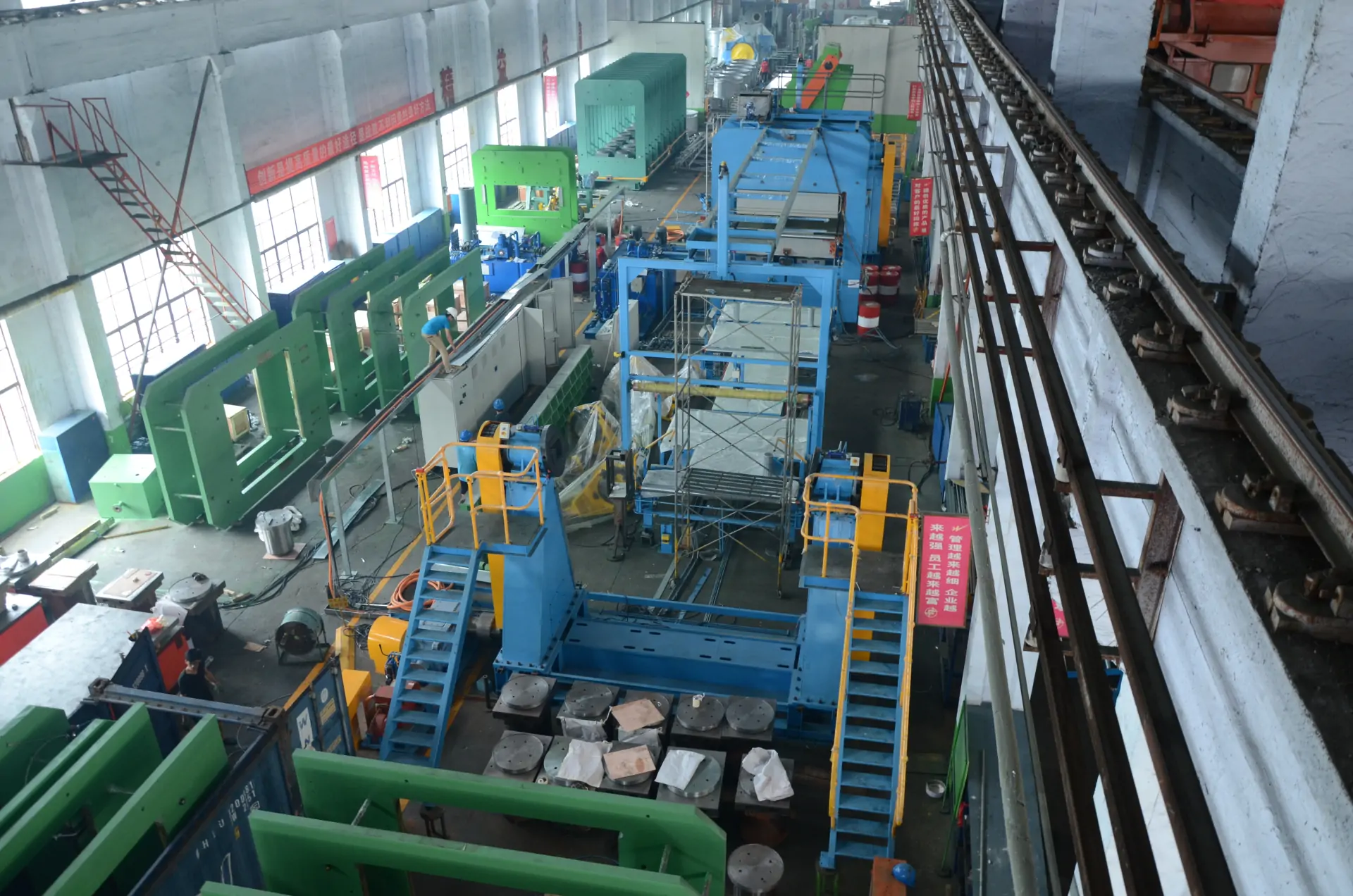 Cured belt inspection and repair line