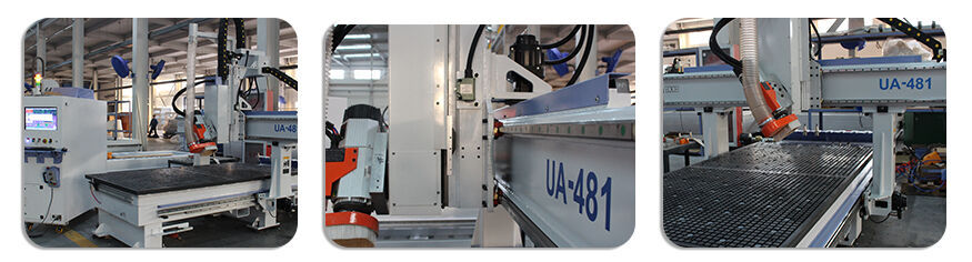 Heavy duty 4 axis cnc router with auto tool change