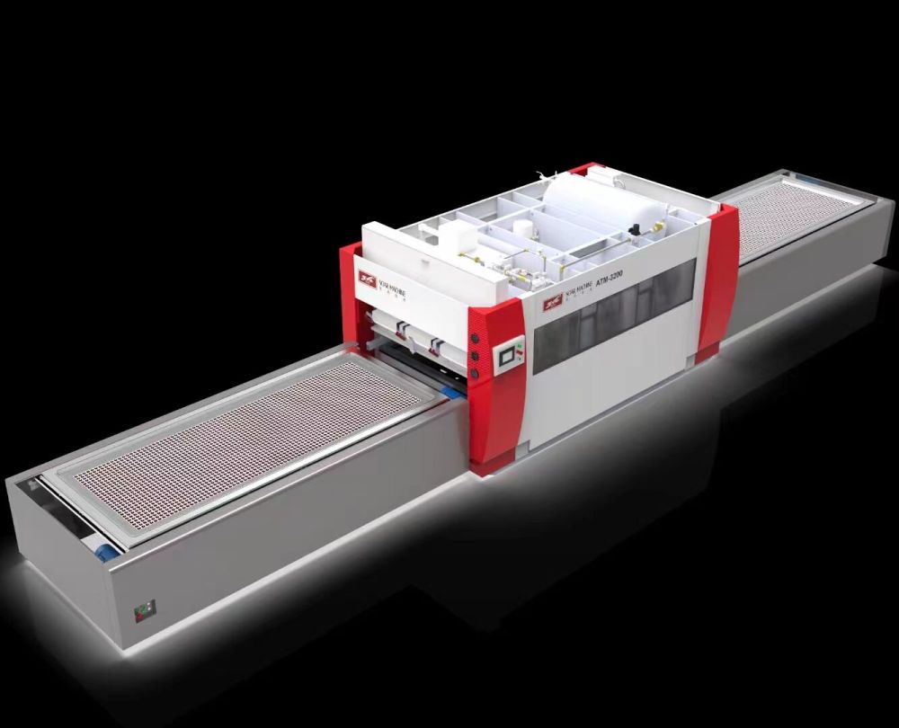 Full automatic pin vacuum membrane press for cabinet door 