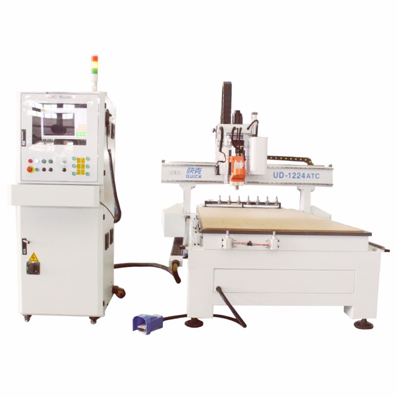 UD1224 Oscillitaing knife cutting machine ATC cnc route with camera