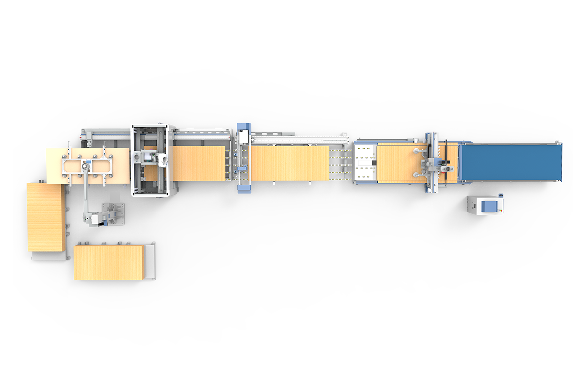 Intelligent double-sided drilling and cutting integrated machining center KQAU-RC2