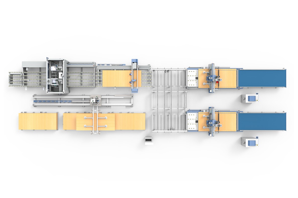 Intelligent double-sided drilling and cutting integrated machining center KQAU-RC3