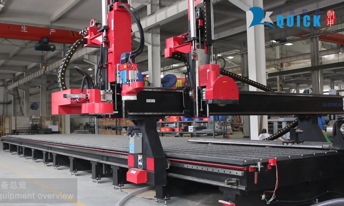 UA-35150C-4A big size 4 axis ATC CNC route