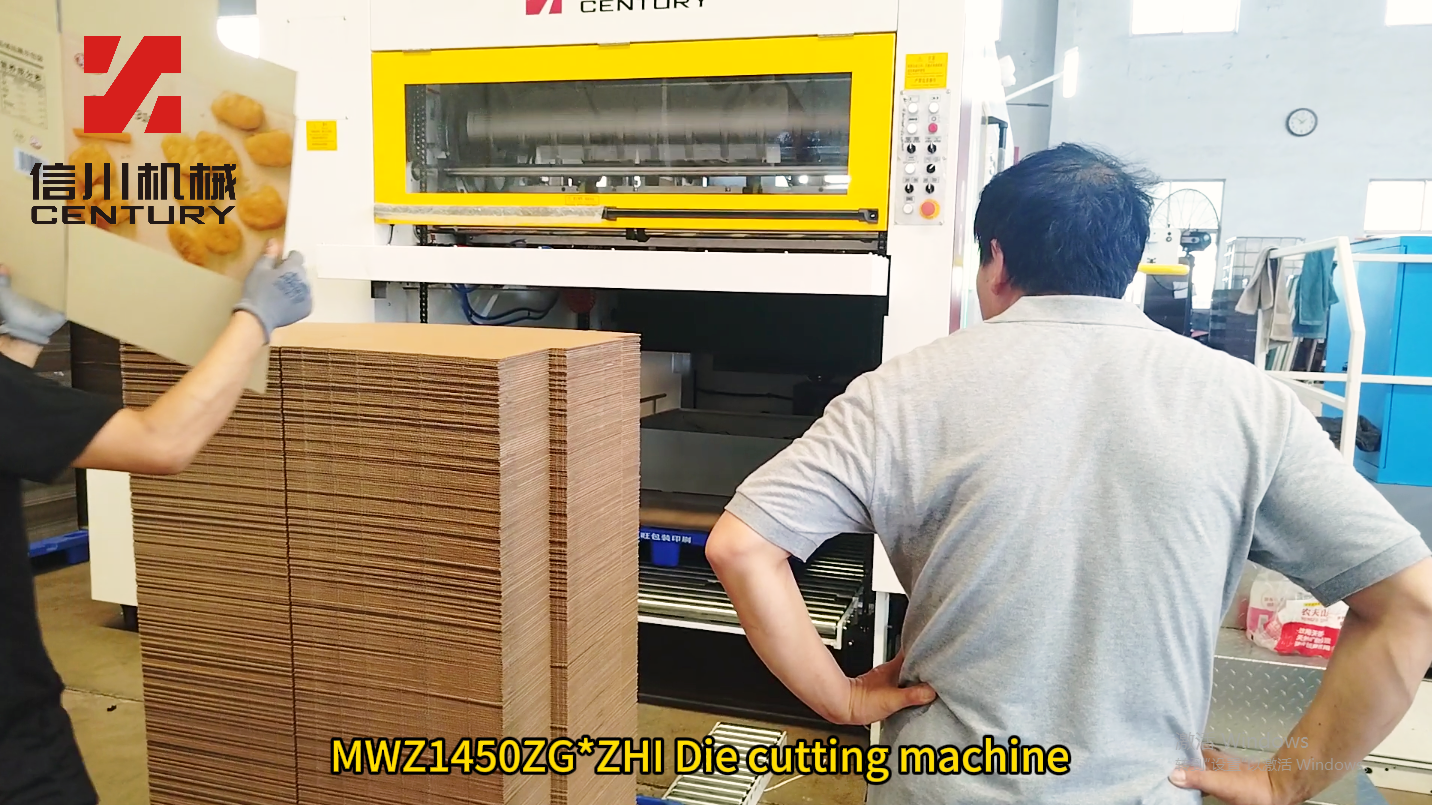 NWZ1450 Automatic Flatbed Die Cutter with Stripping – For Corrugated Board