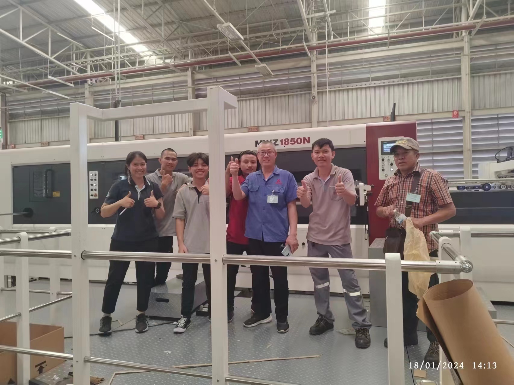 MWZ1850N successfully completed the installation in TRIWALL, Thailand