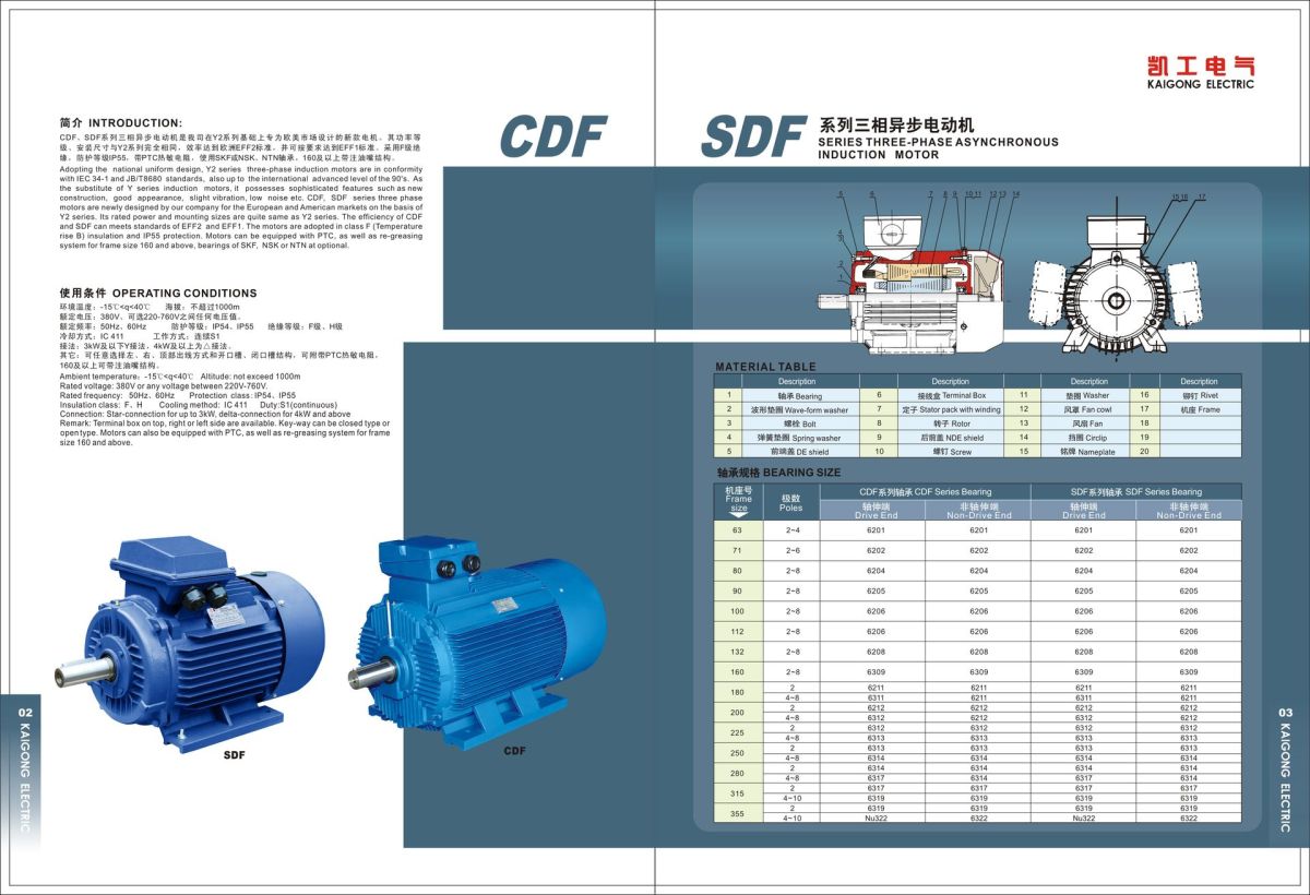 CDF SDF SERIES THREE-PHASE MOTOR