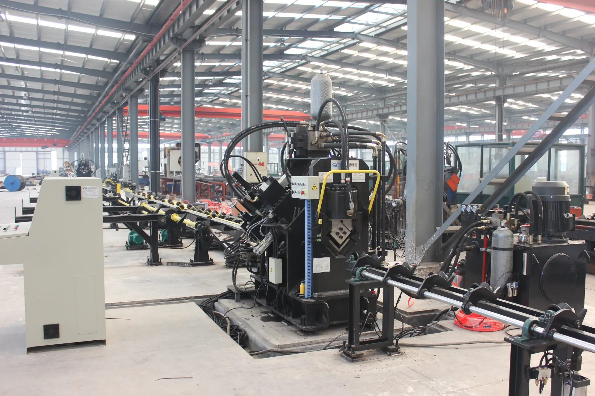 TAPM1010 High Speed CNC Punching, Marking & Shearing Line For Angles