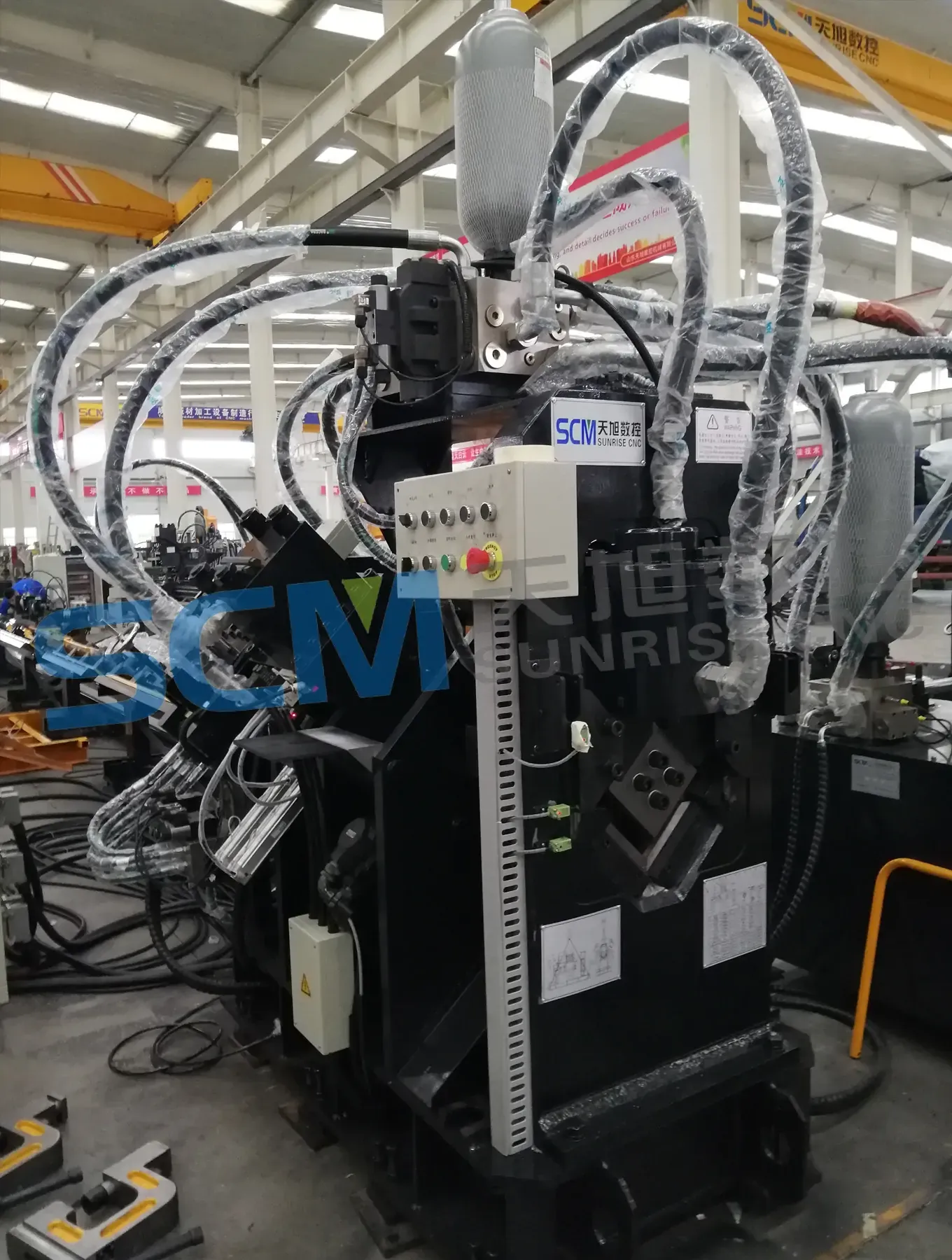 TAMP1010 high speed cnc punching, marking & shearing line for angles