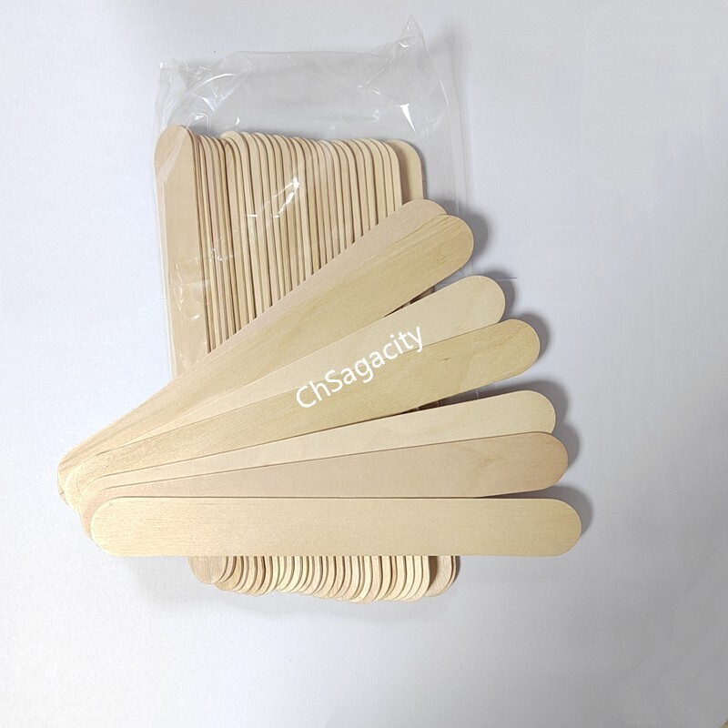 200mm big wooden waxing  beauty body spatula