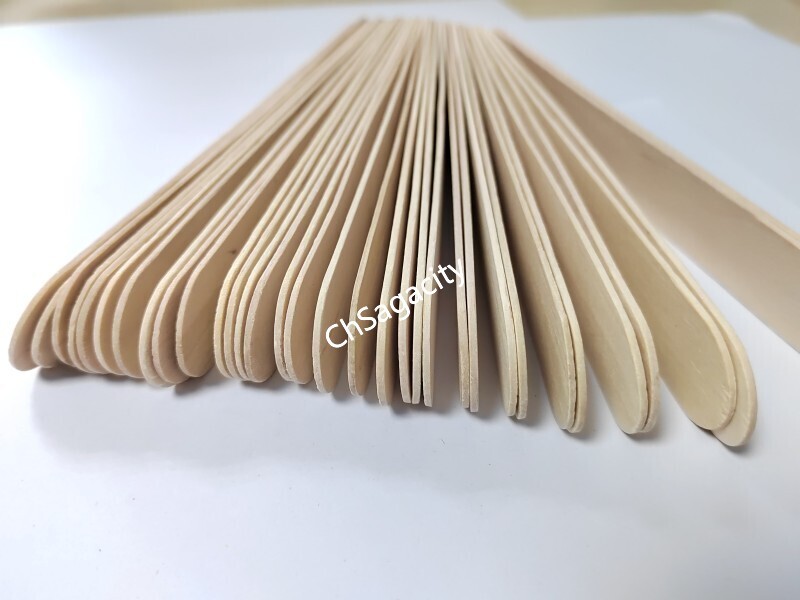 200mm big wooden waxing  beauty body spatula