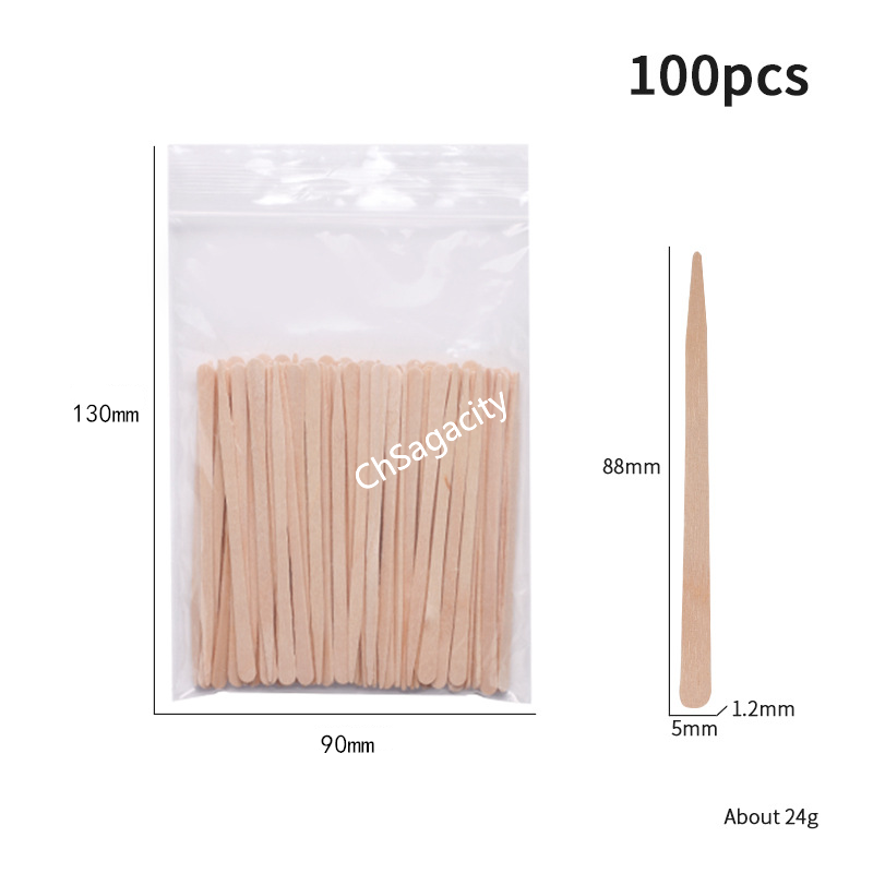 88mm wooden waxing  beauty spatula lip spatula applicator